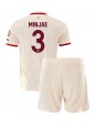 Bayern Munich Kim Min-jae #3 Ausweichtrikot für Kinder 2024-25 Kurzarm (+ Kurze Hosen)